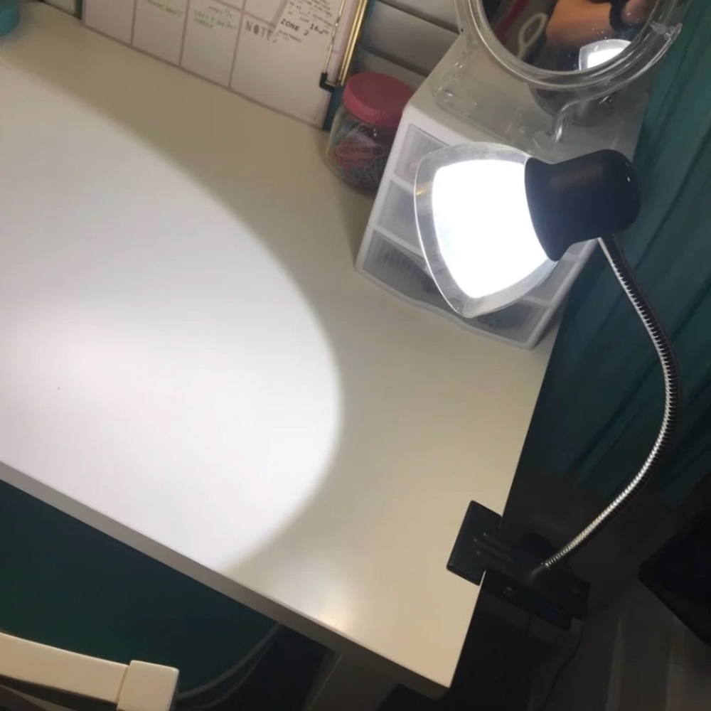 Book light desk clamp
